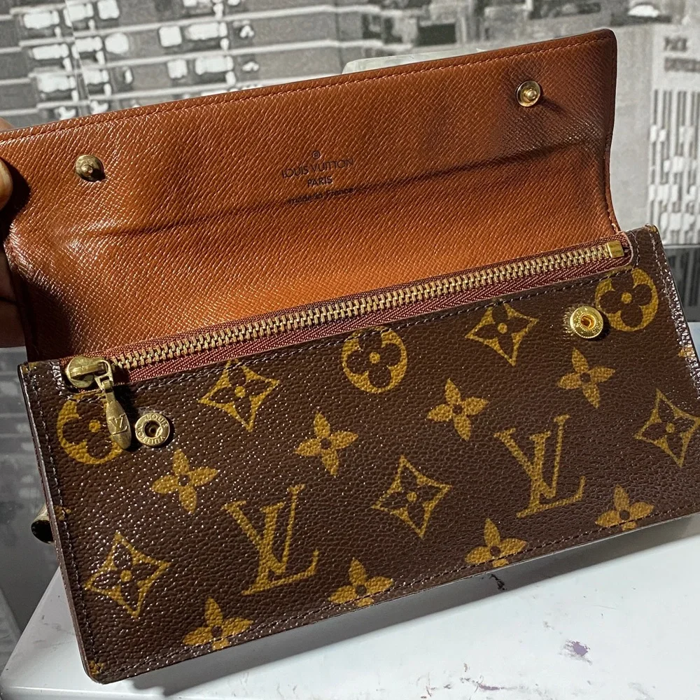 Authentic Louis Vuitton Monogram Portefeuille Acordion Long Wallet - Picture 8 of 16